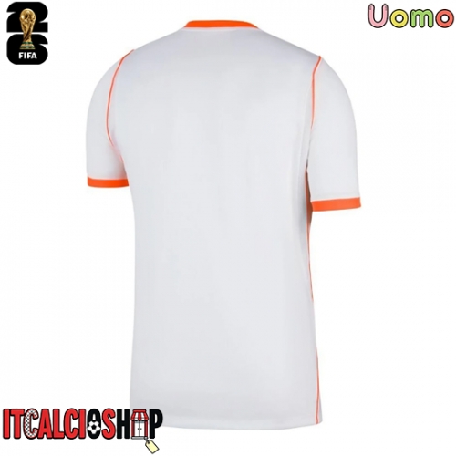 Paesi Bassi Seconda Maglia Mondiali 2026 Manica Corta